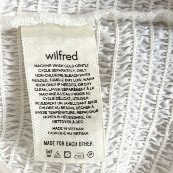 Aritzia Wilfred Smocked Maelys Dress White - Picture 13 of 15